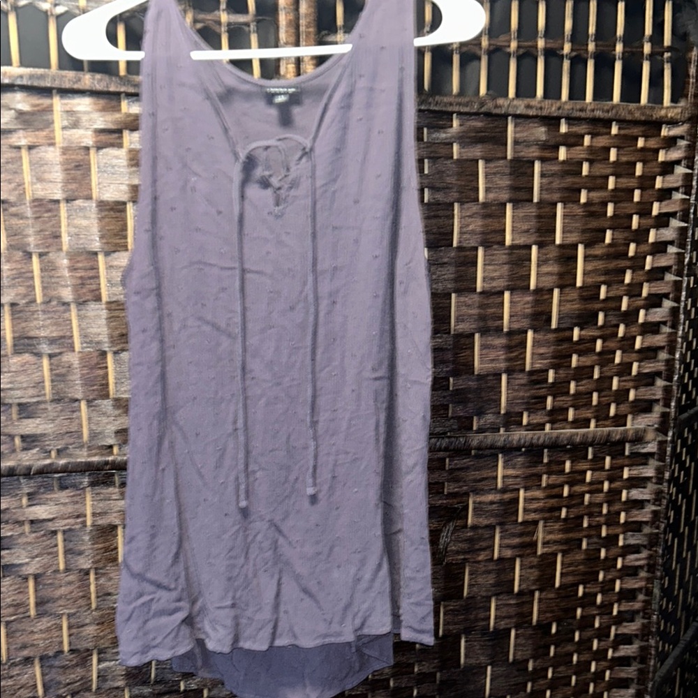 Torrid charcoal denim blue Sleeveless Blouse